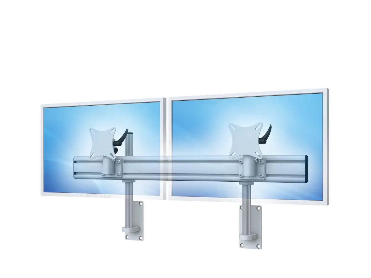 Flat-System Wandhalter für 2 Monitore 2er - 20''-24"