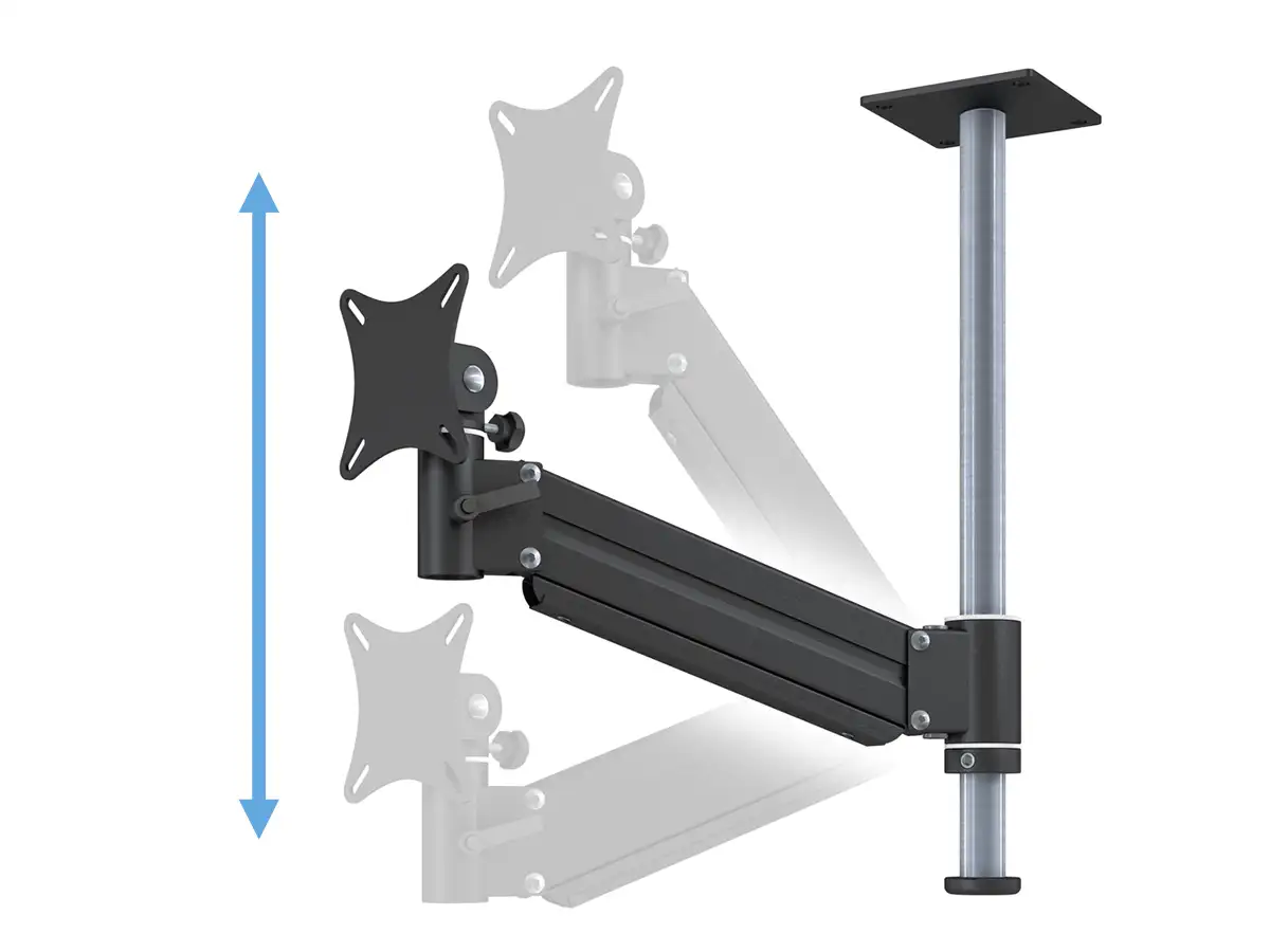 TFT-Lift Monitorhalter für 1 Bildschirm mit Deckenhalter 17"-32"