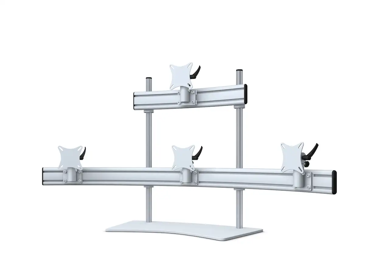 Para-System Monitorhalter für 4 Monitore mit Tisch-Stand 3+1 - 20''-24''
