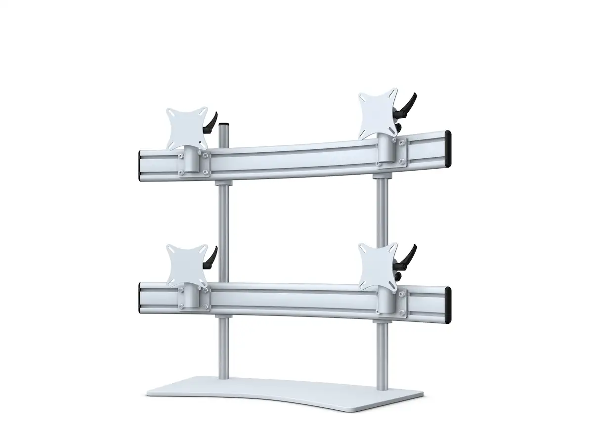 Para-System Monitorhalter für 4 Monitore mit Tisch-Stand 2+2 - 25''-32''