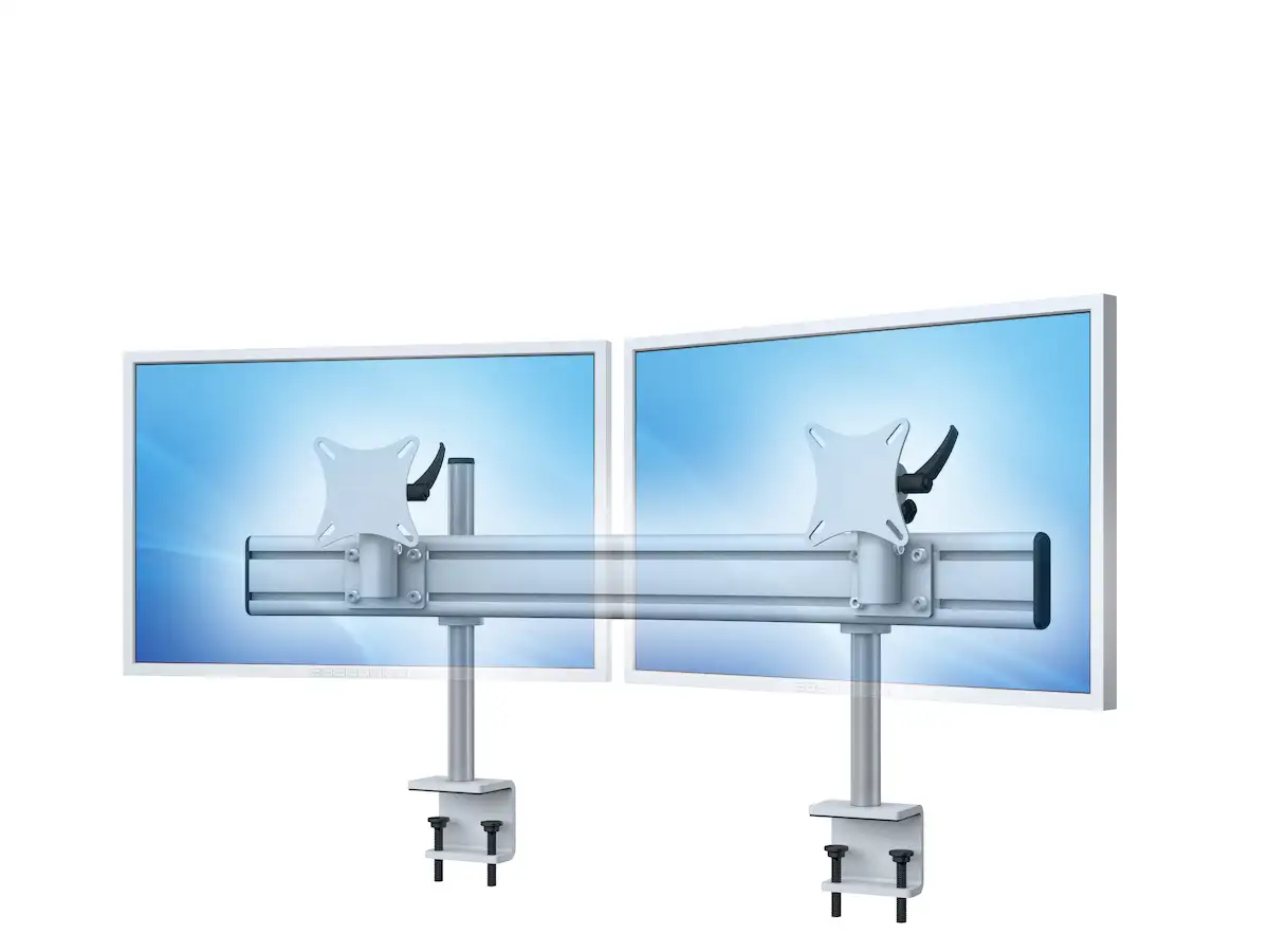 Para-System Monitorhalterung für 2 Monitore mit Tisch-Klemme 2er - 20''-24''