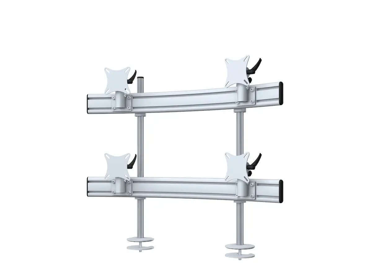 Para System Monitorhalterung für 4 Monitore Einbauadapter mit Kabelauslass (MA) 2+2 - 20''-24''