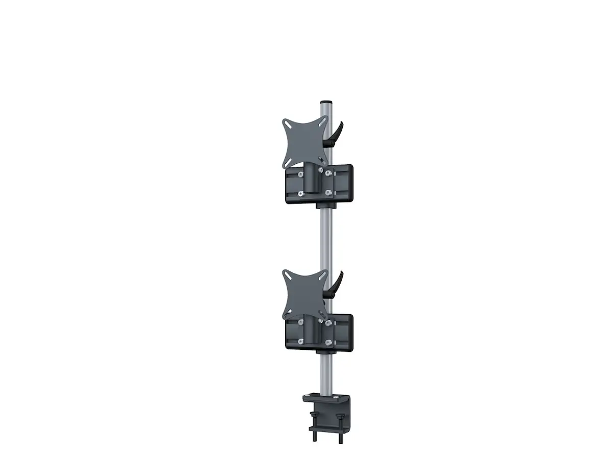 Curved Monitorhalter Flat für 2 Bildschirme bis 49" mit Tischklemme