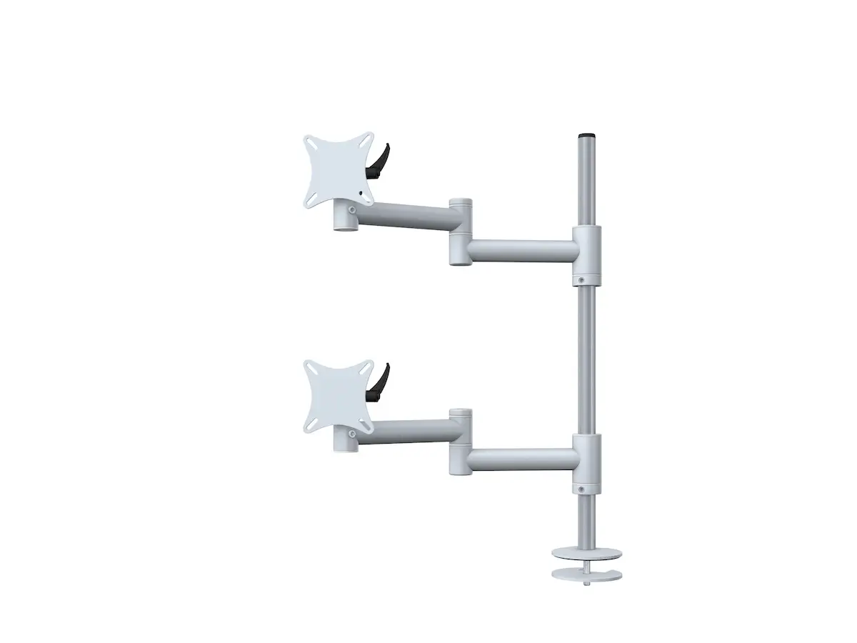Flex-System Monitorhalterung für 2 Monitore Einbauadapter mit Kabelauslass (MA) 1+1 - 25"-32"
