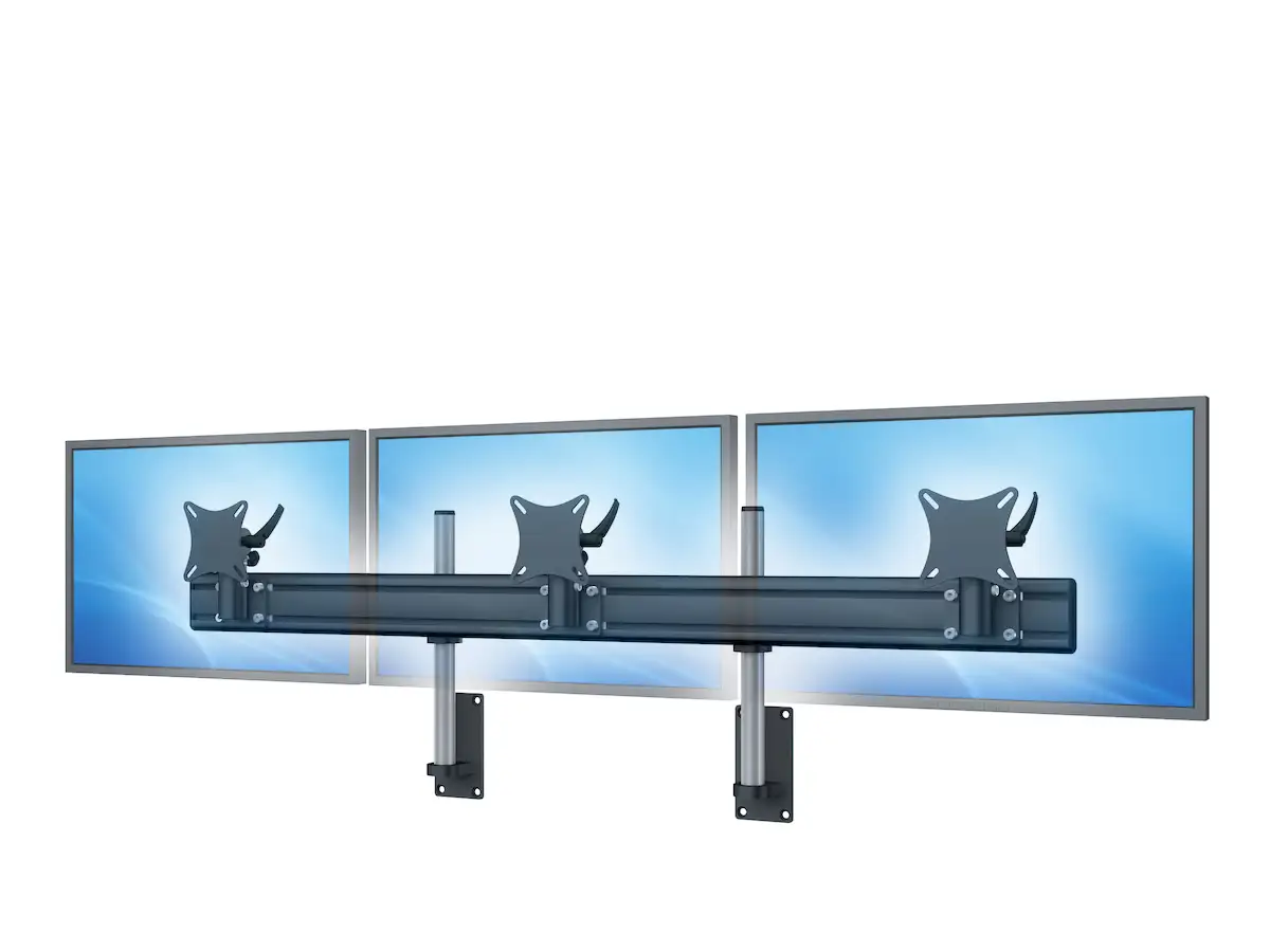 Flat-System Wandhalter für 3 Monitore 3er - 25''-32"