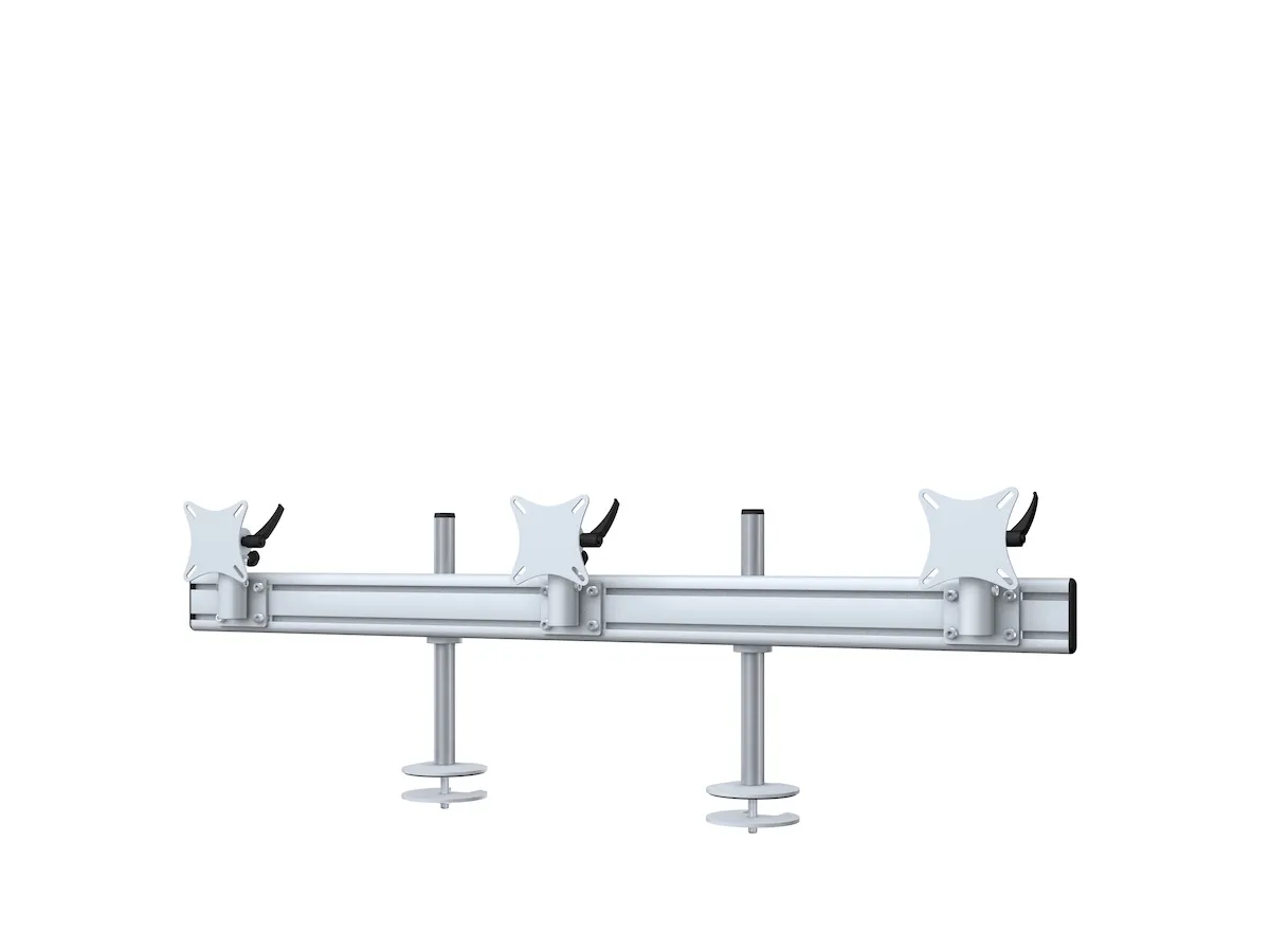 Ergonomische Monitorhalterung mit Tischklemme für breite Arbeitsbereiche