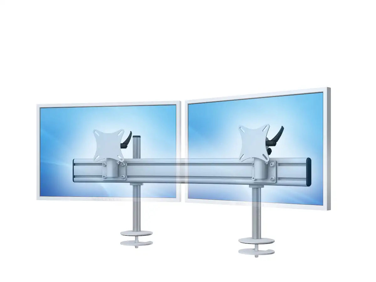 Para System Monitorhalterung für 2 Monitore Einbauadapter mit Kabelauslass (MA)  2er - 25''-32''