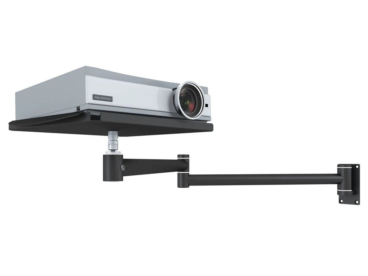 Beamer-Wandhalterung mit langem, dreifach beweglichem Arm