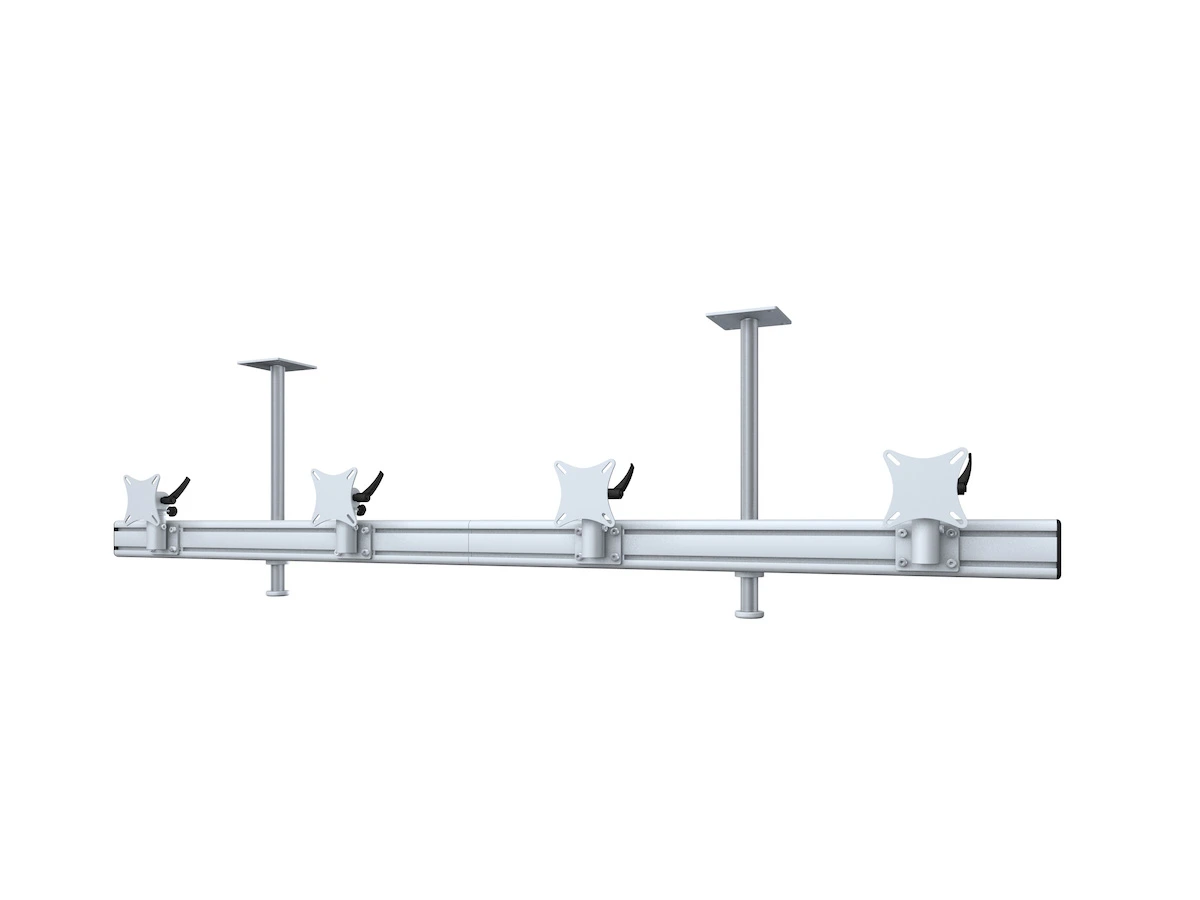 Flat-System Monitorhalter Decke für 4 Monitore 4er - 20''-24"