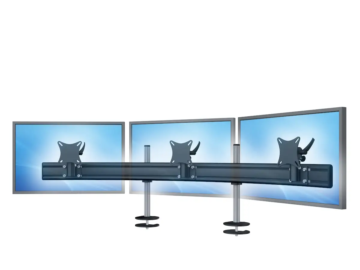 Para System Monitorhalterung für 3 Monitore Einbauadapter mit Kabelauslass (MA) 3er - 20''-24''