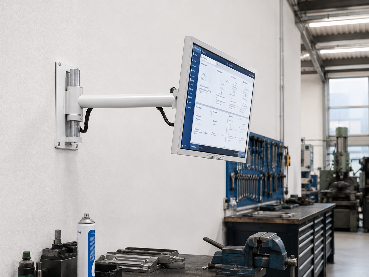 TFT-Star Monitorhalter für 1 Bildschirm Wandmontage Höhe variabel - 17"-32"