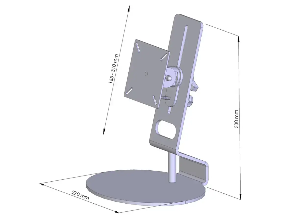 TFT-Lift Monitorhalter für 1 Bildschirm mit Tischklemme - 17"-32"