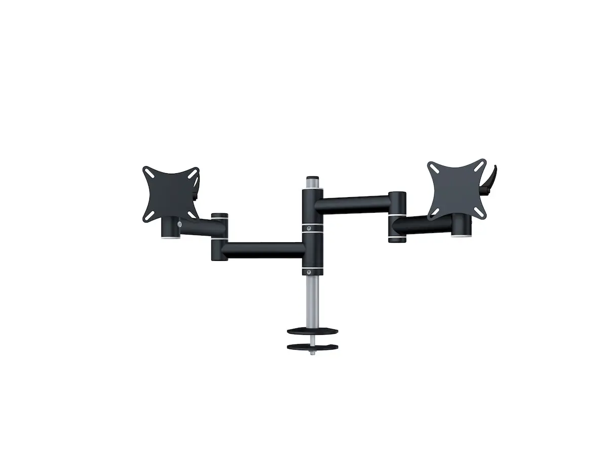 Flex-System Monitorhalterung für 2 Monitore Einbauadapter mit Kabelauslass (MA) 2er - 17''-24''   Kopie