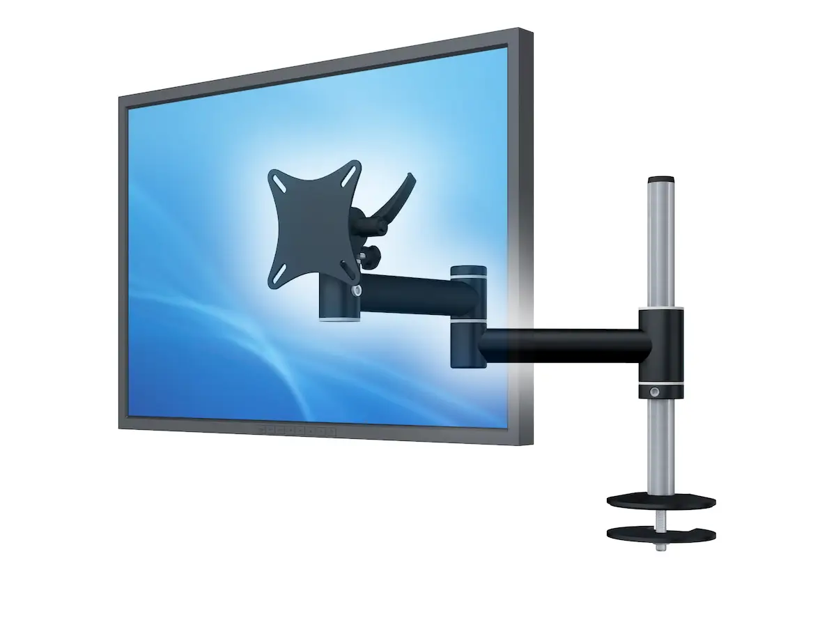 Flex-System Monitorhalterung für 1 Monitor Einbauadapter mit Kabelauslass (MA) 1er - 17''-24''