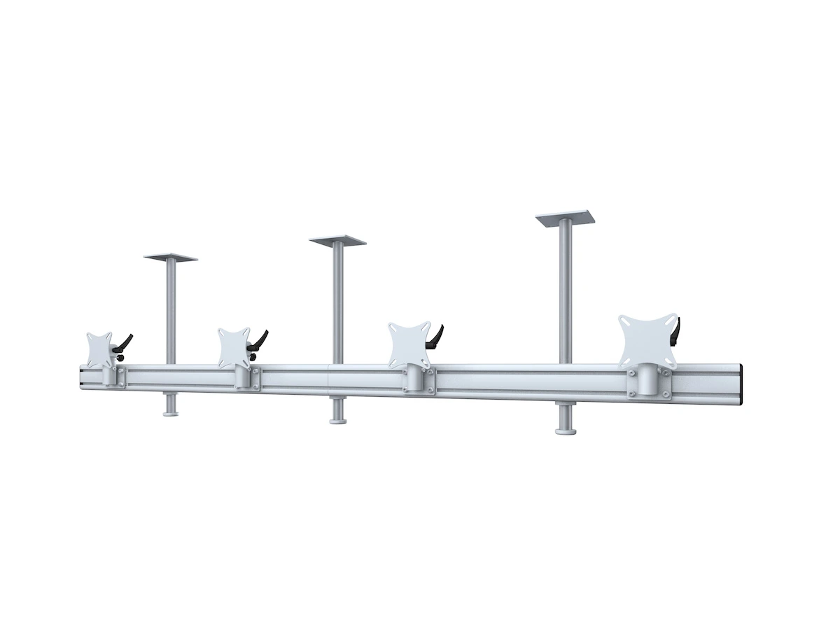 Flat-System Monitorhalter Decke für 4 Monitore 4er - 25''-32"