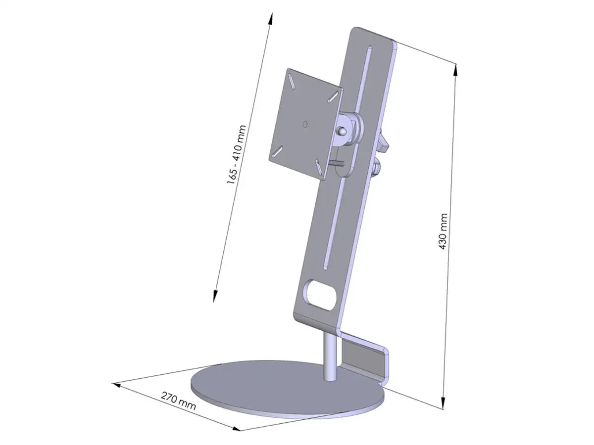 TFT-Lift Monitorhalter für 1 Bildschirm mit Tischklemme - 17"-32"