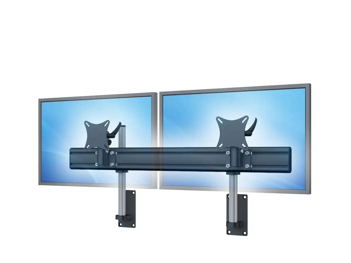 Flat-System Wandhalter für 2 Monitore 2er - 25''-32"