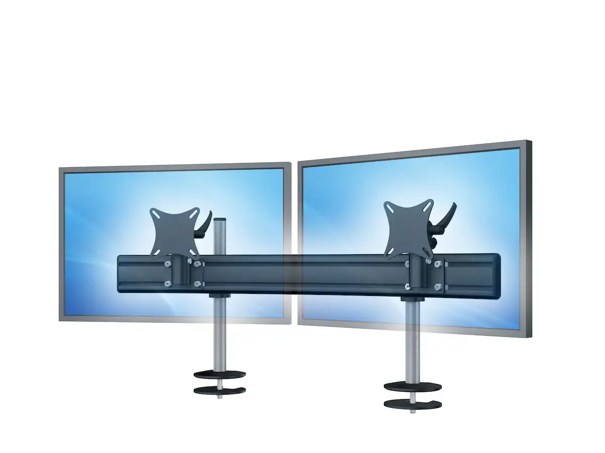 Para System Monitorhalterung für 2 Monitore Einbauadapter mit Kabelauslass (MA)  2er - 25''-32''
