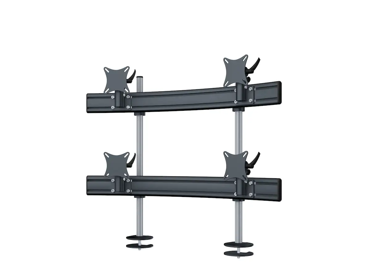 Para System Monitorhalterung für 4 Monitore Einbauadapter mit Kabelauslass (MA) 2+2 - 20''-24''