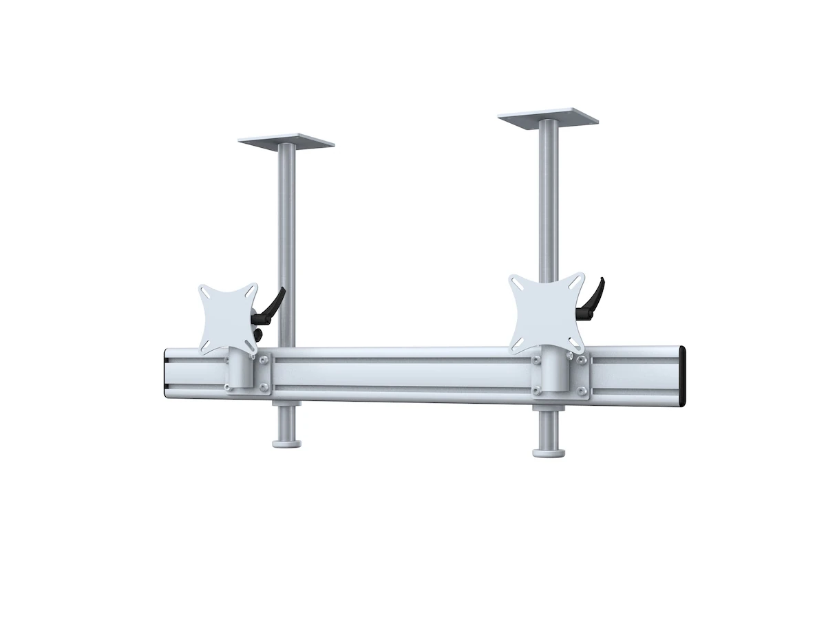 Flat-System Monitorhalter Decke für 2 Monitore 2er - 20''-24"